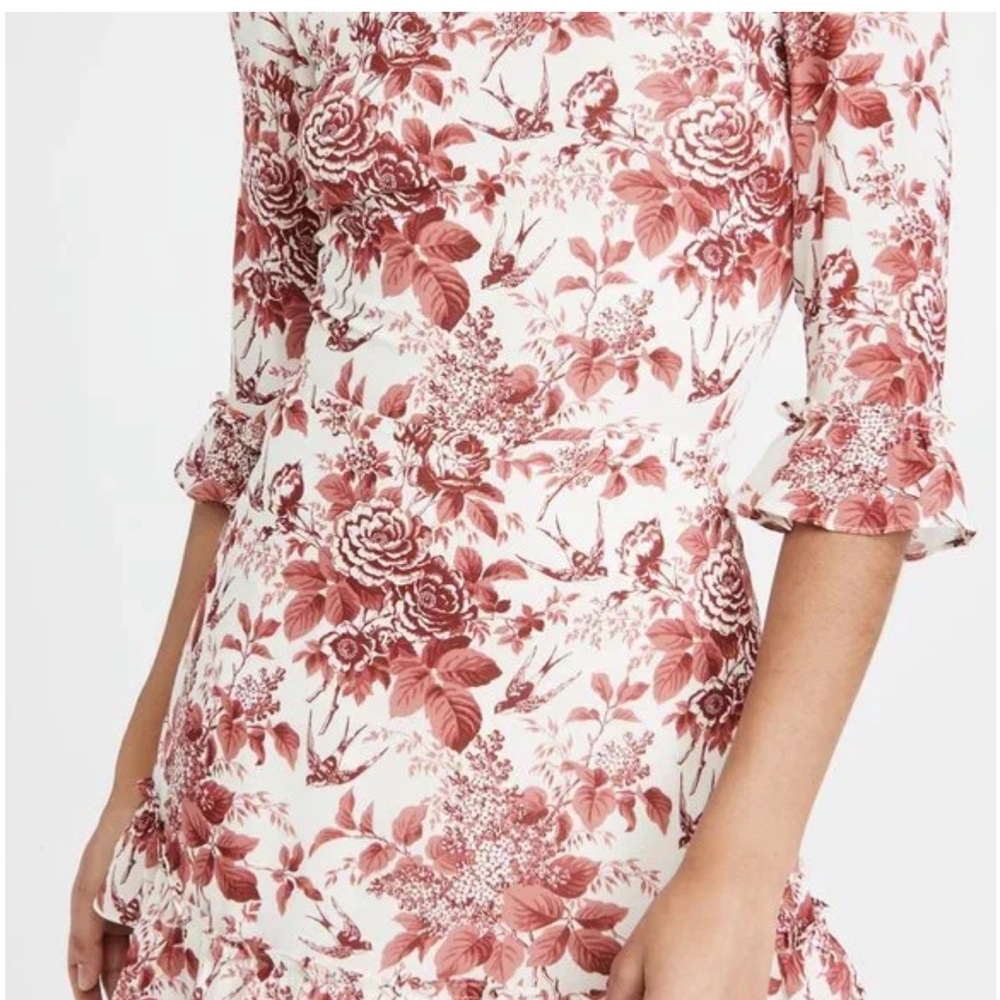 Reformation Red Floral Mini Dress - Picture 8 of 8